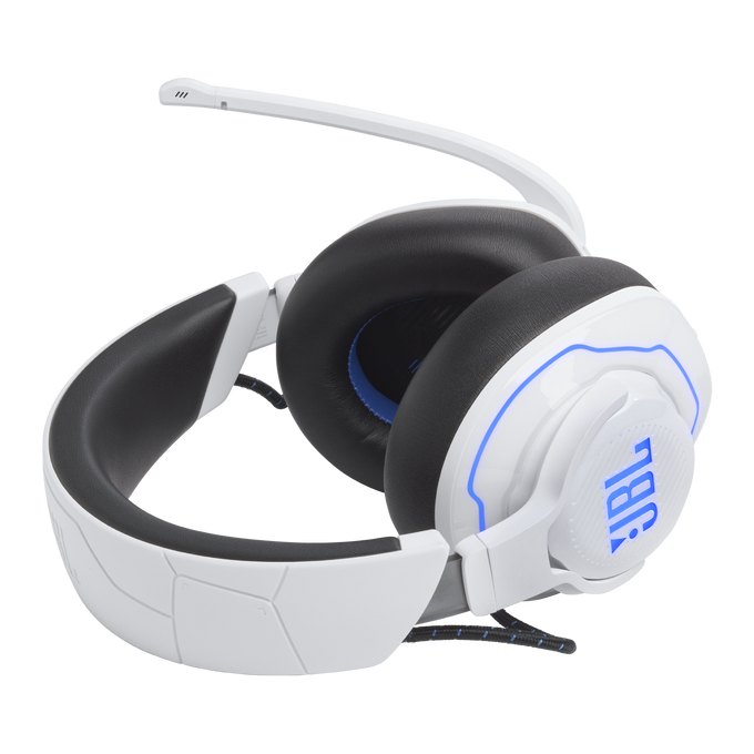 JBL Quantum 910P Console Wireless - White - Wireless over-ear console gaming headset with head tracking-enhanced, Active Noise Cancelling and Bluetooth - Detailshot 1 image number null